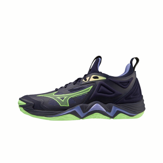 Mizuno Wave Momentum 3 Evening Blue / Techno Green / Iolite