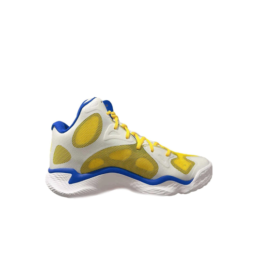 Under Armour Spawn FloTro Basketball Shoes 'White Yellow Blue'