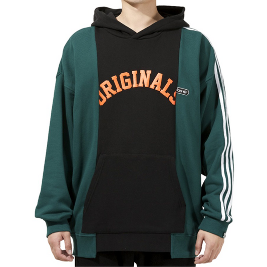Men's adidas originals Alphabet Printing Colorblock Black