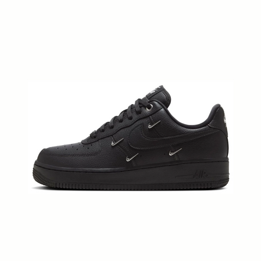 Nike Air Force 1 Low 'Black Silver Mini Swoosh'