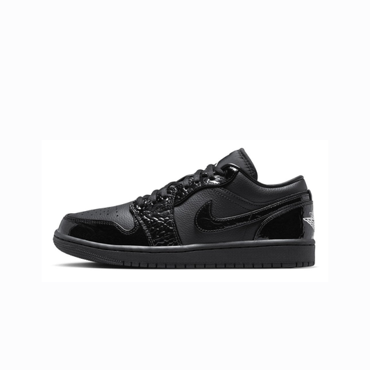 Jordan 1 Low SE Patent Elephant Black (Women's)