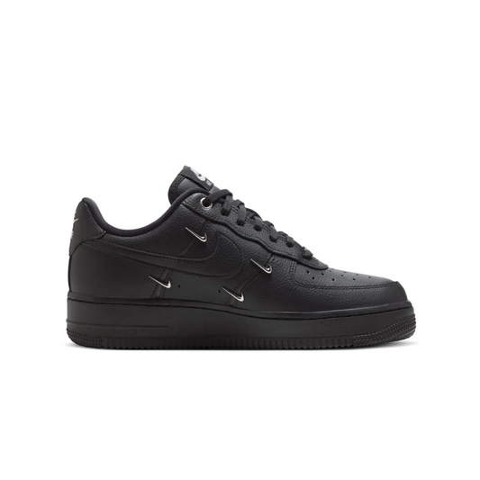 Nike Air Force 1 Low 'Black Silver Mini Swoosh'